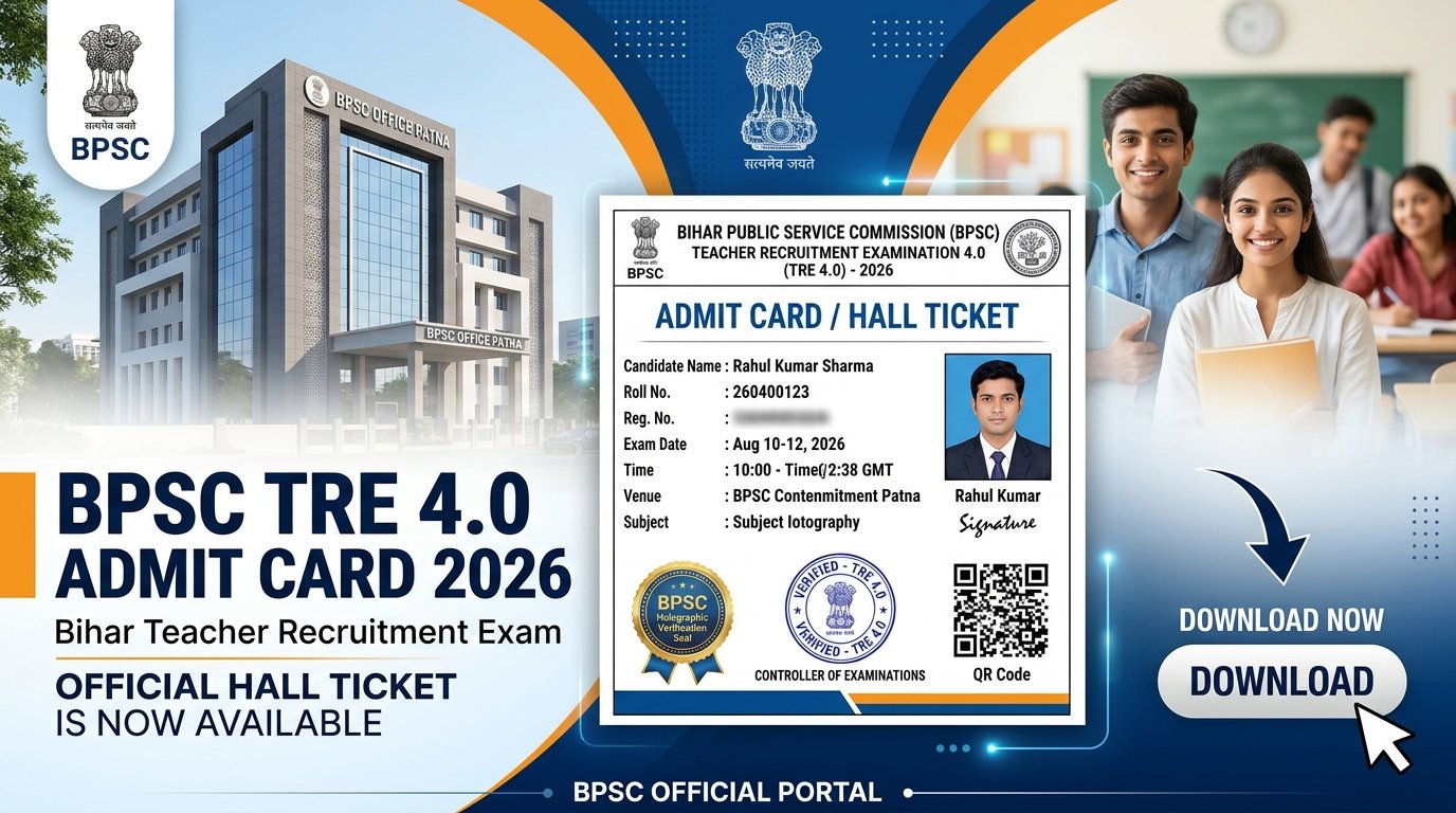 BPSC TRE 4.0 Teacher Admit Card 2026