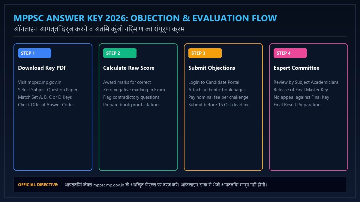 MPPSC Answer Key 2026 Objection and Evaluation Flow Step by Step Guide
